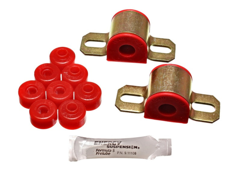 Bujes de bastidor de barra estabilizadora trasera de 16 mm rojos Energy Suspension 95-98 Nissan 240SX (S14) (enlace de extremo de barra estabilizadora)