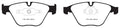 EBC 06-12 BMW 335i 3.0T (E90/E92/E93) Bluestuff Front Brake Pads