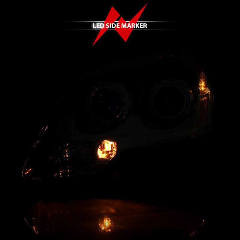 ANZO 1994-2001 Dodge Ram Crystal Scheinwerfer, Schwarz