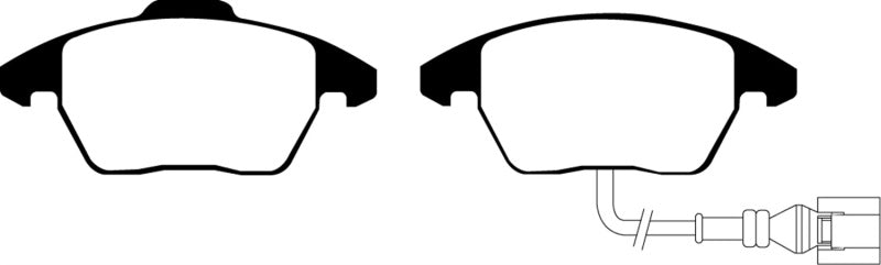 Pastillas de freno delanteras Ultimax2 EBC 06-13 Audi A3 2.0 Turbo (pinza trasera Girling)