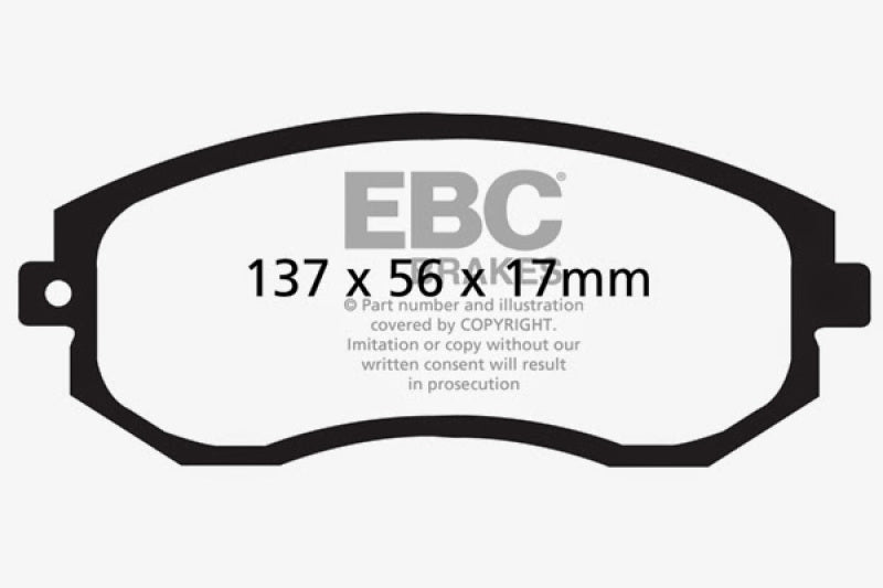 EBC 12+ For Scion FR-S 2 Greenstuff Front Brake Pads