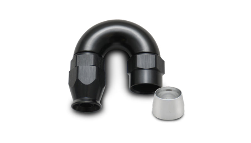 Vibrant -6AN 180-Grad-Schlauchanschlussbogen für PTFE-ausgekleidete Schläuche