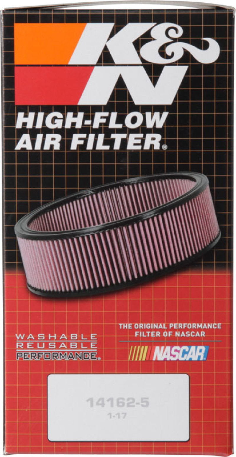 K&amp;N Custom-Rundfilter 5-1/8 Zoll FLG / 9 Zoll AD x 4-1/8 Zoll HW/VENT