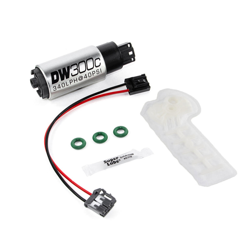 DeatschWerks 340lph DW300C Compact Fuel Pump w/ 12+ For Scion FR-S/BRZ / 15 WRX Set Up Kit