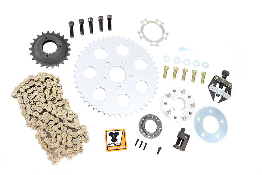 Rear Chain Drive Kit Conversion Kit For Harley-Davidson FXR 1982-1999