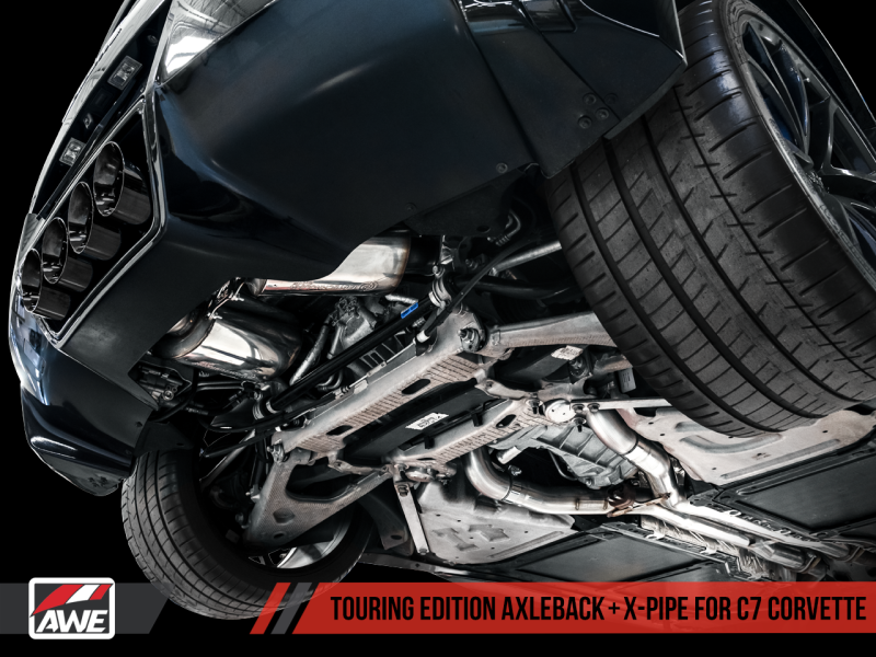 AWE Tuning 14-19 Chevy Corvette C7 Z06/ZR1 (ohne AFM) Touring Edition Axle-Back-Auspuff mit Chromspitzen