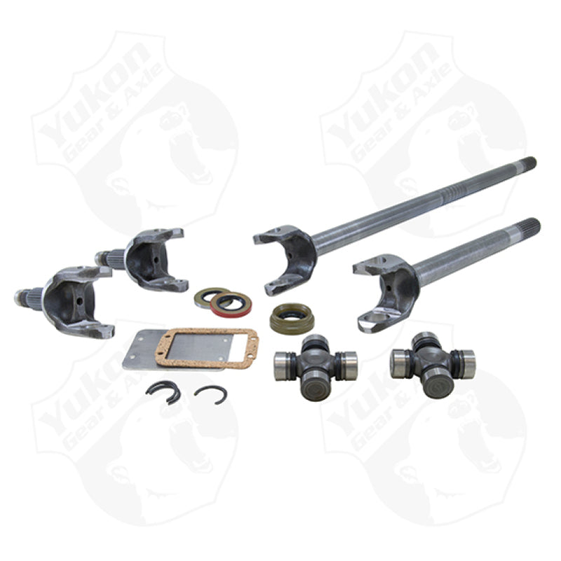 Kit de eje de repuesto delantero Yukon Gear 4340 cromado-molibdeno para Dana 30 (XJ 84-01 / TJ 97+ / YJ 87+)