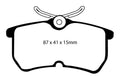 EBC 13+ Ford Fiesta 1.6 Turbo ST Redstuff Rear Brake Pads