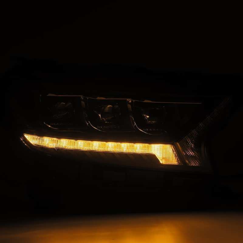Faros delanteros LED AlphaRex NOVA para Ford Ranger 19-21, estilo plnk, Alpha Blk con luz activa, señal de secuencia y DRL