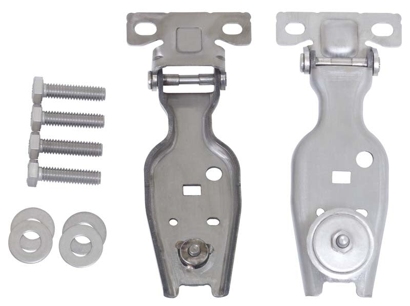 Kentrol 07–18 Jeep Wrangler JK Heckklappenscharnier, Paar, blank, grau