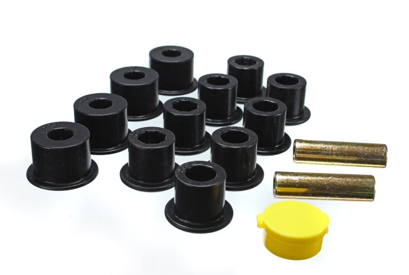 Energy Suspension For 6/86-97 Nissan 720 & Hardbody Pickup 2WD Black Rear Leaf Spring Bushing Set
