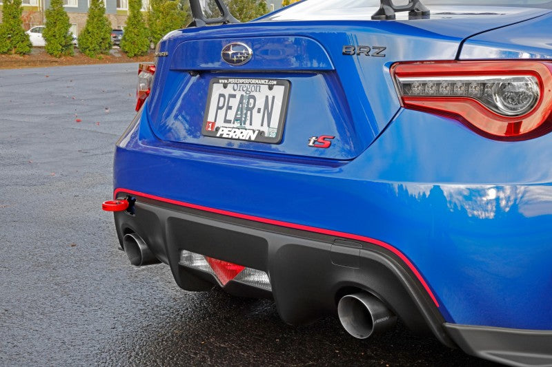 Kit de gancho de remolque Perrin 13-20 y 2022 Subaru BRZ / 13-16 Scion FRS / 17-20 Toyota 86 (trasero) - Rojo