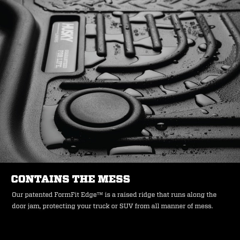 Revestimientos de piso Husky Liners 19-20 Chevy Silverado WeatherBeater negros - Delanteros