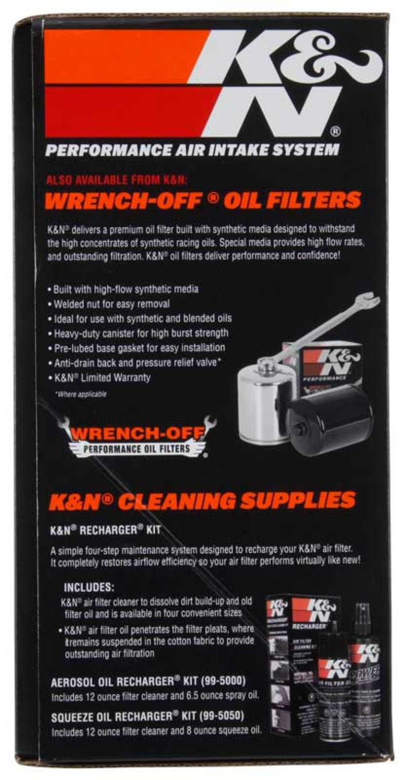 Sistema de admisión de aire de alto rendimiento FI para Harley Davidson Softail/Dyna K&amp;N 01-17, color plateado