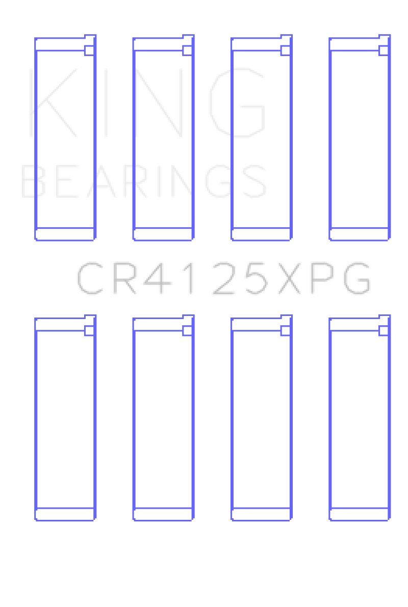 King For Subaru EJ20/EJ22/EJ25 (Suites 52mm Journal Size).0.25 Oversized Tri-Metal Perf Rod Bearing Set