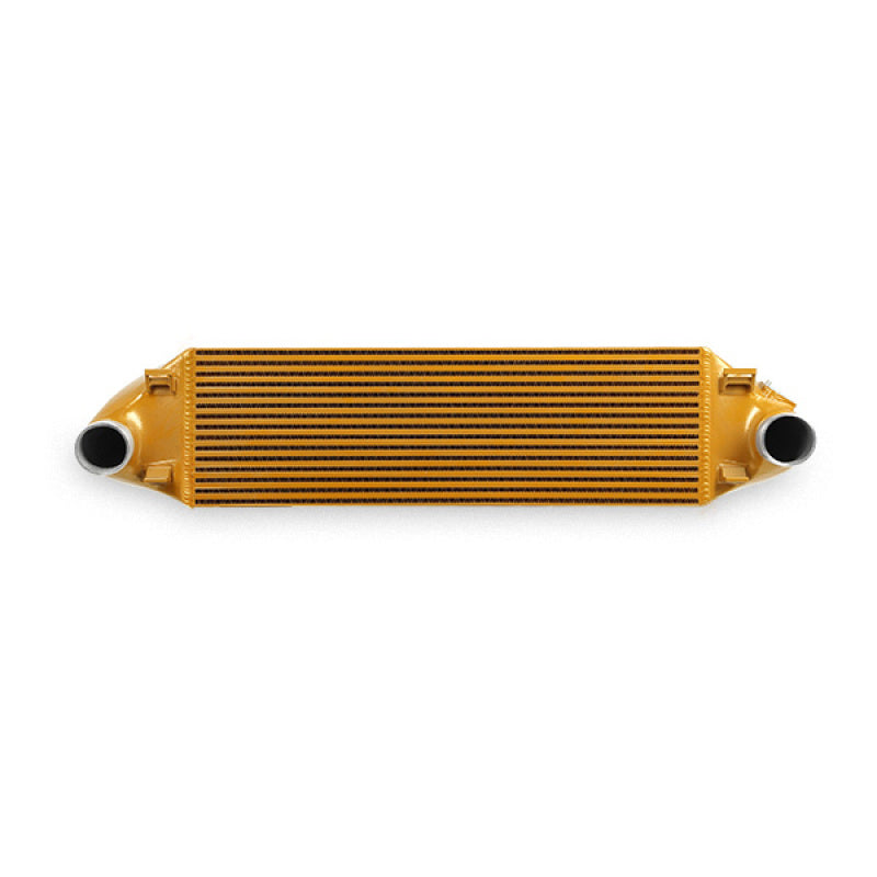 Mishimoto 2013+ Ford Focus ST Gold-Ladeluftkühler mit schwarzen Rohren