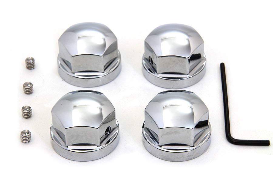 Colony 2024-4 chrome engine cylinder head bolt cover for Harley-Davidson