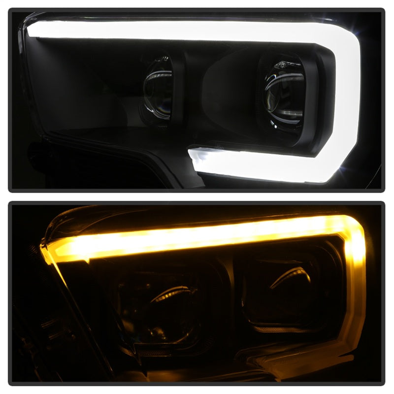 Barra de luces delanteras con proyector xTune para Toyota Tacoma 16-18 DRL - Negro PRO-JH-TTA16-LBDRL-BK