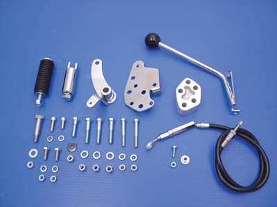 Chrome Jockey Shift Clutch Pedal Kit For Harley-Davidson Softail 1986-1999