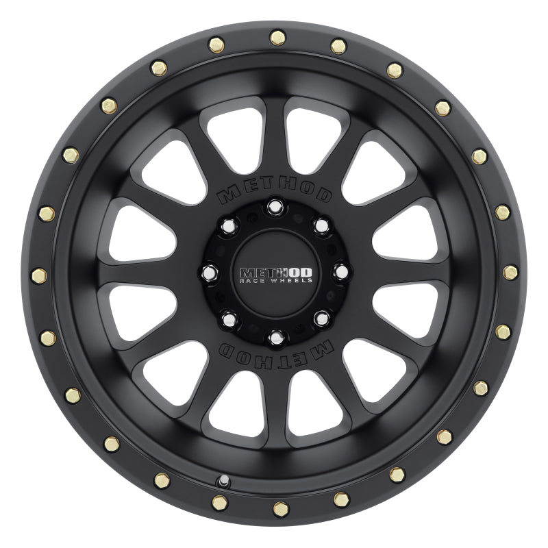 Method MR605 NV 20 x 12 – 52 mm Offset 8 x 6,5 121,3 mm CB Mattschwarzes Rad