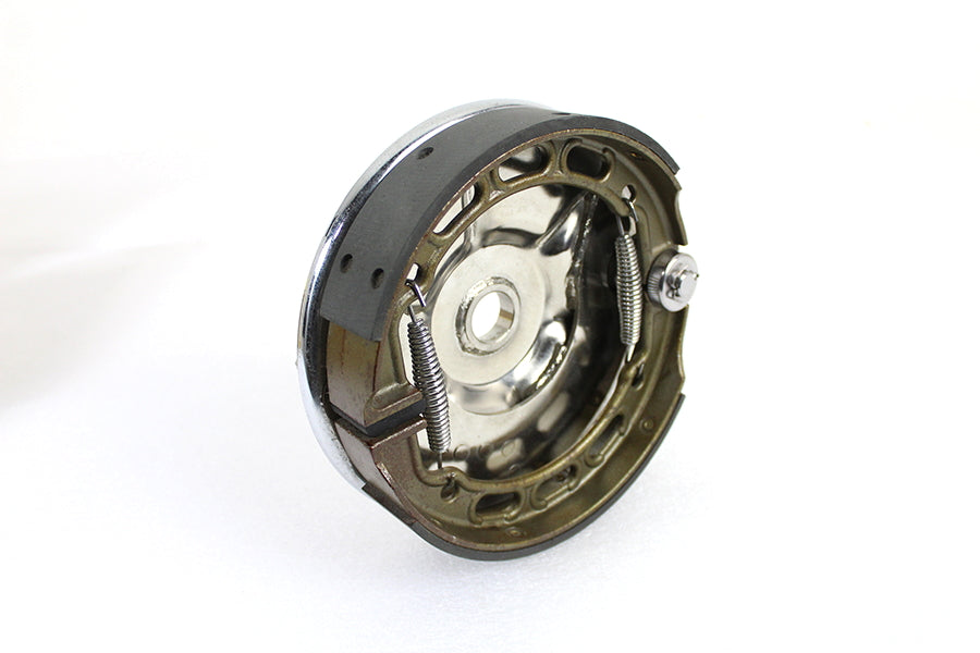 Kit de placa trasera de freno mecánico cromado para Harley-Davidson 1936-1957