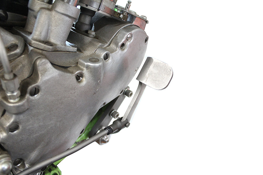 Prism Sling Shot Bremspedaleinheit aus natürlichem Edelstahl für Harley-Davidson