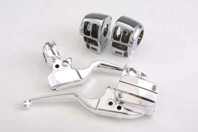 Chrome Handlebar Control Kit For Harley-Davidson Touring 1996-2007