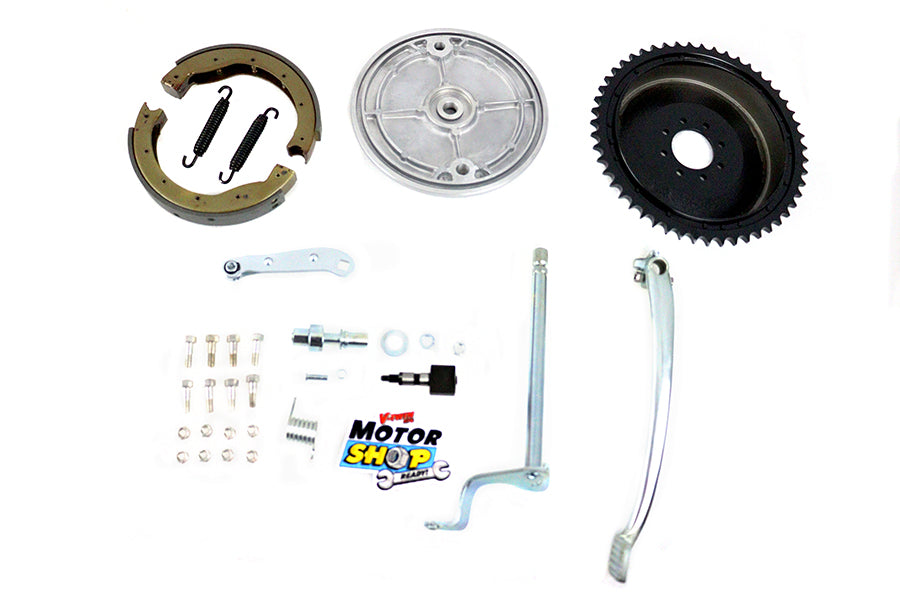 Rear Brake Drum Kit For Harley-Davidson Sportster Ironhead 1957-1974