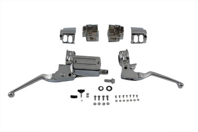 Chrome Handlebar Control Kit For Harley-Davidson Dual Disk 1982-1983