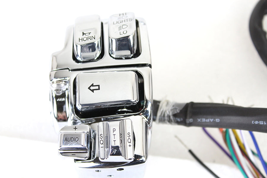 Kit de control de manillar cromado para Harley-Davidson Touring 2008-2013