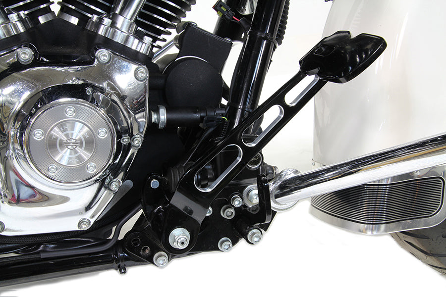 Black Contrast Cut Brake Pedal For Harley-Davidson Touring 2008-2013