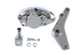Chrome Banana Rear Brake Caliper & Bracket For Harley-Davidson Shovelhead