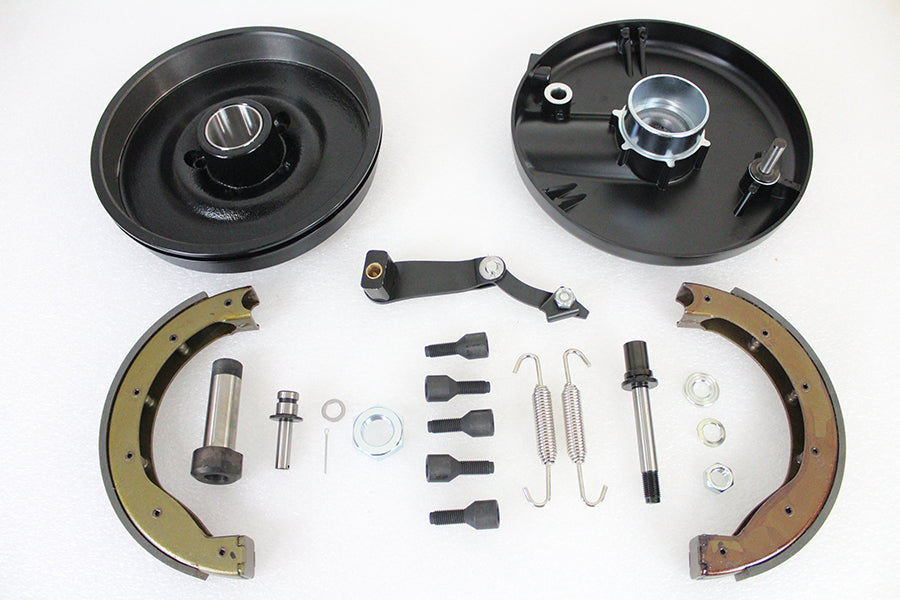 Kit Placa Trasera Freno Delantero Negro Para Harley-Davidson FL 1969-1971