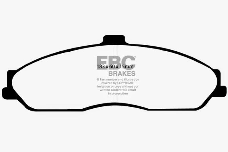 EBC 03–04 Cadillac XLR 4.6 Yellowstuff Bremsbeläge vorn