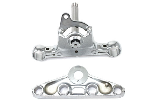 Chrome Triple Tree Set For Harley-Davidson 1980-1987