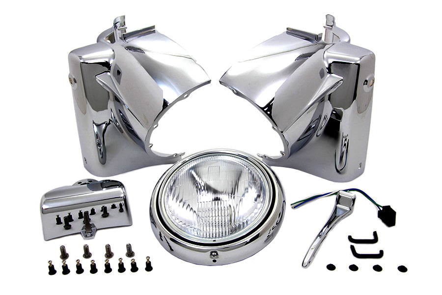 Road King headlamp cowl assembly chrome for Harley-Davidson Touring