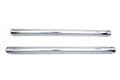 41 mm chrome fork tube set 4" over stock For Harley-Davidson