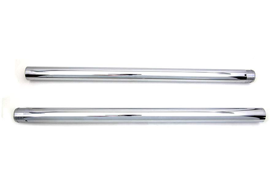 41 mm chrome fork tube set 4" over stock For Harley-Davidson