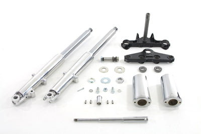41mm Chrome Fork Assembly Polished For Harley-Davidson FL 1960-1966
