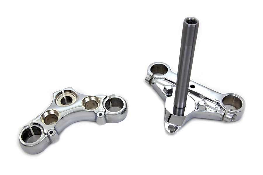 Gabelbrückensatz Chrom für Harley-Davidson FXR und Sportster 1987-2003