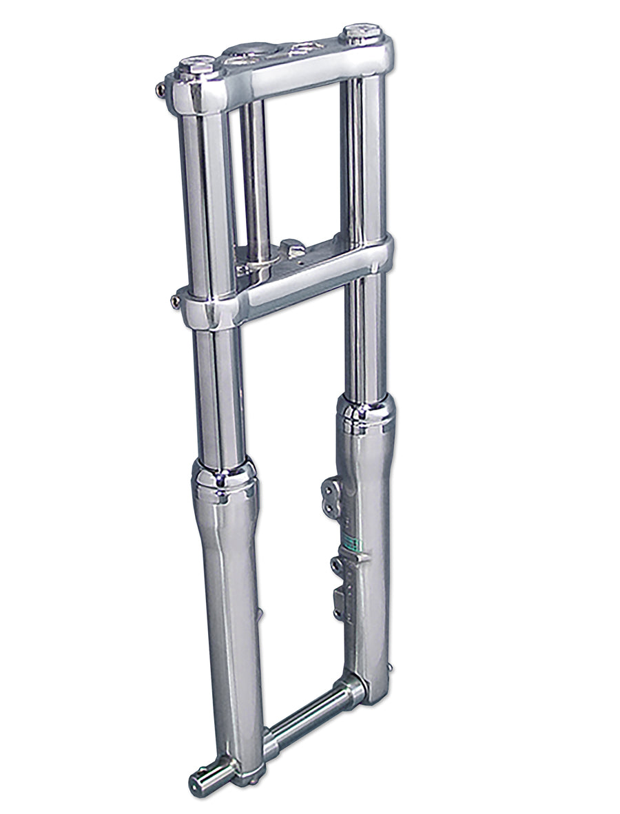 Conjunto de deslizador de horquilla de 49 mm cromado para Harley-Davidson Dyna 2001-2017