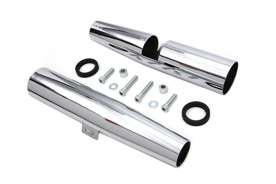 Chrome 39mm Fork Shrouds For Harley-Davidson Sportster 1986-2003