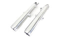 41mm Lower Fork Slider Set Polished For Harley-Davidson FL 1949-1968