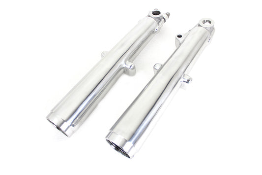 41mm Lower Fork Slider Set Polished For Harley-Davidson FL 1949-1968