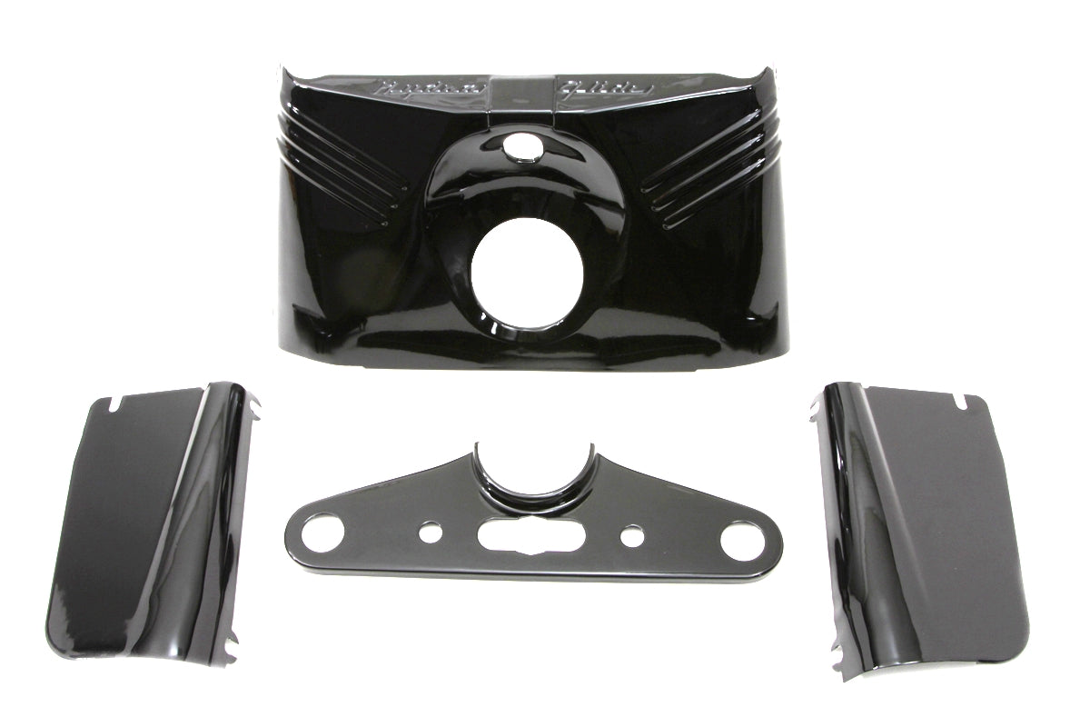 Replica Hydra Glide Black Triple Tree Cover Kit Harley-Davidson FLH 1949-1959