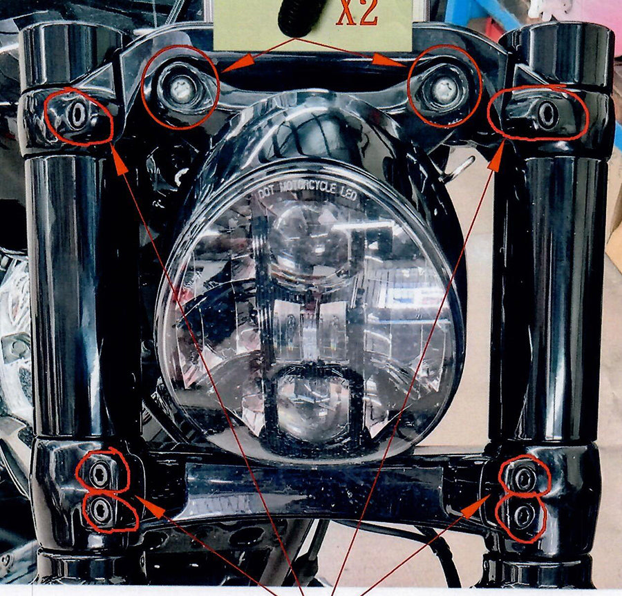 Kit Tapa Horquilla Negra Para Harley-Davidson Softail Breakout FXSB