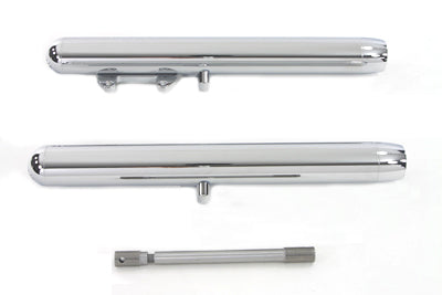 Harley-Davidson 41mm Fork Slider Set Chrome 4" Over Stock For Harley-Davidson 1984-1999