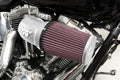 Sistema de admisión de aire de alto rendimiento FI para Harley Davidson Softail/Dyna K&amp;N 01-17, color plateado