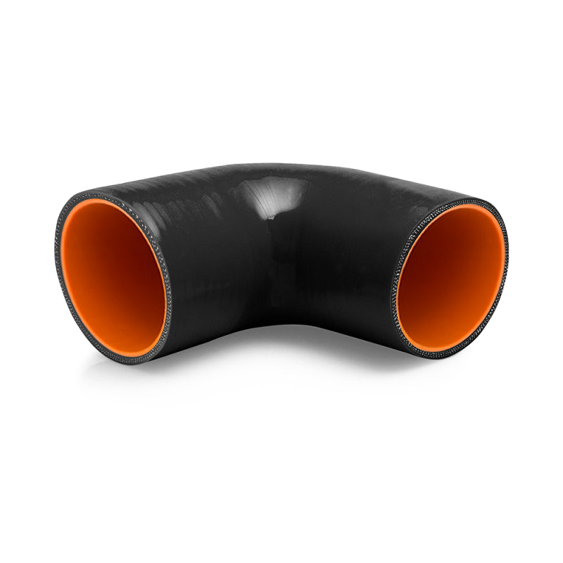 Acoplador Mishimoto de 4 pulgadas y 90 grados, color negro