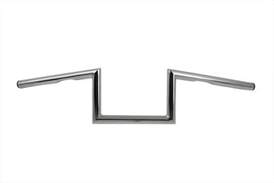 5-1/2" Chrome Z Handlebar With Dimpled Indents For Harley-Davidson
